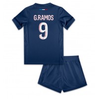 Fotballdrakt Barn Paris Saint-Germain Goncalo Ramos #9 Hjemmedraktsett 2024-25 Kortermet (+ Korte bukser)